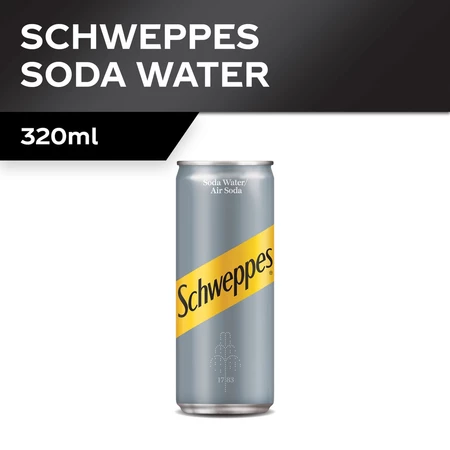 Schweppes Soda Water 320ml x 12