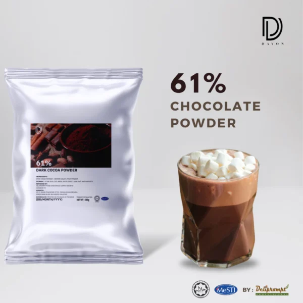 DAVON 61% Dark Cocoa Powder