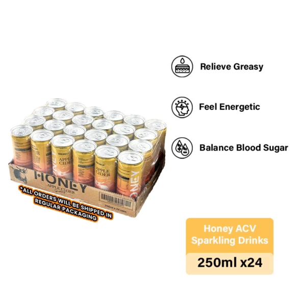 Honey Apple Cider Vinegar Sparkling Drink