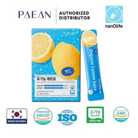 Paean Korea Organic Lemon Juice Sticks