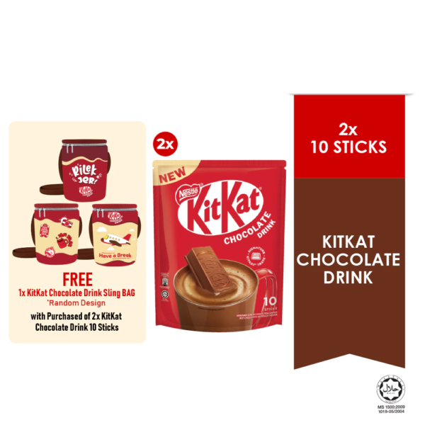 KitKat Chocolate Drink 32g x2 FOC Bag